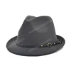 Heren voelden Fedora hoed unisex kerk bowler Homburg Jazz Hat mode stijlvolle trilby sombrero hoeden