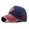 Tendance de haute qualité pur coton lavé enduit chapeau de Baseball tête de vache casquette brodée chapeaux de soleil 006