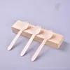 Wood fork high quality manufacturing disposable Dinnerware Ice Cream Spoon Eco Friendly Tableware Wooden Disposable Cutlery Biodegradable DLH911