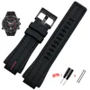 High Quantity Rubber Watch Band para Timex Watcht2N720 T2N721 TW2T76300 Black Waterproof Silicone Sports Strap 2416mm 2207065587450