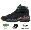 Jumpman 8 VII 8s Taxi hommes femmes Chaussures de basket multicolores réfléchissantes Quai 54 Raid Three Peat Aqua Chrome South Beach Sports Sneakers Saint Valentin