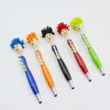 Cartoon ballpoint pens doll Mao Mao Tou mobile phone flat screen wipe touch gift pen LK001176