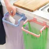 Hooks & Rails Plastic Cabinet Kitchen Organizer Portable Trash Bag Holder Garbage Incognito Cabinets Cloth Rack Towel