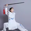 Abbigliamento etnico tradizionale tai chi uniforme arti marziali abito wushu cinese chuan performance indossare abbigliamento sportivo t2322