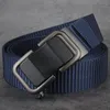 Belts Belt Men's Automatic Buckle Toothless Trend Nylon Canvas Young People All-match Casual Pants BeltBelts