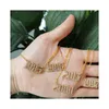 Crystal Letter Pendant For Women Zircon Birth Year Gold Chain 1996 1997 Initial Choker Jewelry7956498