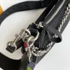 Catwalk Three-in-one Leather Nylon Underarm Retro Hardware Chain Decoration Ladies' New Fashion All-match Diagonal Shoulder Bag