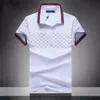 2022 여름 브랜드 의류 패션 럭셔리 디자이너 폴로의 셔츠 남자 캐주얼 폴로 패션 뱀 벌레 인쇄 자수 T 셔츠 하이 스트리트 남성 폴로 M-3XL 도매