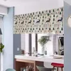 Tende per tende Cartoon Animal Tree Print Kitchen Short Window Valance Drape Home Decor