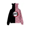 Date japon Anime démon tueur sweat à capuche pour femme dessin animé oreilles de chat sweat adolescents garçons filles Cosplay Costume sweats à capuche enfants vêtements