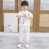 Ensembles de vêtements mode 2022 été chine Vintage enfant garçon survêtement décontracté à manches courtes T-Shirt pantalon 2 pièces pour 2 3 4 5 6 9 vêtements