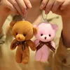 Cm Colore casuale Kawaii Love Teddy Bear Peluche Bella Mini Tie Dolls Borsa Portachiavi Ciondolo regalo per ragazze J220704