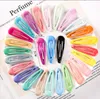 25 colori No Slip Metal Snap Fermagli per capelli Barrettes per bambini Adolescenti Donne, simpatici fermagli per capelli color caramella Cartoon Design