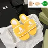 With box sandal xAD Cotton Sponge magic tape Embossed Platform Sandals men women designer slipper beach shoes blue red yellow blac9025000