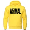 Sweats à capuche pour hommes ANIMAL Print Sportswear Sweatshirts Automne Hiver Haut en coton Mode Qualité Vêtements pour hommes Pullover décontracté L220815