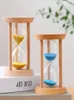 패션 3 분 나무 프레임 샌드글라스 선물 모래 유리 모래 시계 시간 카운트 카운트 다운 홈 키친 타이머 시계 장식 선물
