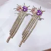 Boucles d'oreilles pendantes à pampilles, lustre, à la mode, personnalité, nouvelles boucles d'oreilles créatives en forme de cœur irrégulier, 2022