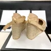 Kadın Takozlar Sandalet Yumuşak Gerçek Deri Tasarımcı Yüksek Topuklu G Toka Dantel-up Yaz Sandalet Ayakkabı Platform Sandalet