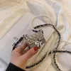 designer Belts belt Star net red with small fragrance mini metal chain pearl diagonal shoulder bag earphone lipstick decorative wa7537502