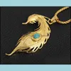 Pendant Necklaces Hip Hop Jewelry Color Sier Gold Chain Turquoises Pendants Vintage Statement Necklace Drop Delivery 2021 Mjfashion Dhumz
