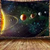 惑星タペストリー宇宙宇宙銀河宇宙印刷壁吊り壁画寝室居間寮の家の装飾J220804