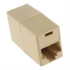 Fêmea para para cat5 conector de conector de rede adaptador extender plugue acopladores de marceneiro