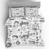 Gamepad Comforter Cover r Set di biancheria da letto Teens Video Duvet for Youth Kids Boys Copriletto controller moderno