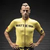Vestes de course wattie ink pro cycling team jersey hommes triathlon chemise vélo vestiment