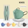 kn95 mask Morandi color disposable dust protection fish mouth willow leaf mask independent packaging