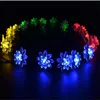 Strängar Solar LED String Holiday Lighting Decoration Christmas Wedding Party Fairy inomhus utomhus Street vardagsrum Garden Lotus blommande