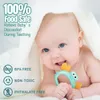 Zabawki niemowląt 10pcs Baby Rattle Teether Sensory ząbek Zabawka dla dzieci 0612 miesiąca prezent Wczesna edukacja
