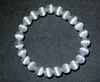 8mm Beads Selenite Bracelet Gemstone Palm Stone Reiki Healing Crystal Healing268c