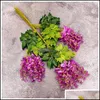 Wisteria Bröllopsinredning Konstgjorda dekorativa blommor Garlands för festliga parti Hemleveranser MTI-färger 110cm / 75cm Drop Leverans 2021 WR
