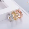 Anello di lusso gioielli Donia esagerato moda europea e americana naso di maiale titanio micro-intarsiato zircone designer creativo con scatola