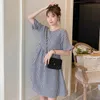 2021 Ny Brand Summer Maternity Dress Casual Plaid Large Size Dresses Pregnant Woman Clothing MD02780278J6474427 21