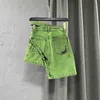 女性スカート2022夏のファッション不規則な緑のネクタイディナム女性ハイウエストアラインショートスカートセクシーな女の子非対称8225227