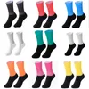 Erkek Çoraplar Özel Dip Boya Renkli Sıradan Pamuk Mürettebat Atletik Moda Toptan OEM TIE SOCKSMEN