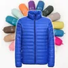 Winter Mode Marke Ultra Light Ente Daunenjacke Männer Stehen Kragen Streetwear Feder Mantel Packable Waterp Warme Männer Kleidung 201128