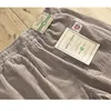 Summer Men's Cotton Corduroy Casual Shorts Khaki Multi-pocket Lace Retro Workwear GA-T102 220507