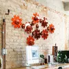 Decorative Objects & Figurines Indoor Retro And Old Style Three-dimensional Wrought Iron Wall Decoration Creative Gear Bar Hanging Decoratio