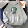 Baizhu jenshin etkisi hoodies karikatür sevimli baskı sweatshirts kadın 2022 yeni kış bahar moda üstleri kawaii giyim estetik y220713