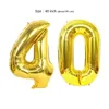 Party Decoration Set 40 41 42 43 44 45 46 47 48 49 Birthday Balloons Banners Happy Gold DecorationsParty