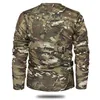 Mege Merkkleding Herfst Lente Heren Tactische Camouflage T-shirt met lange mouwen camisa masculina Sneldrogend militair legershirt