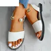 Women Sandals Flip Summer Flat Flop Casual Slingback Ladies Beaded Pearl Slipperssandals 57254