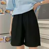 Sommer Shorts Frauen Elastizität Schöne Mädchen Koreanischen Stil Süße Studenten Harajuku Einfache Reine Grau Oversize Hosen Weibliche 220527