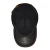 Boll Caps 2022 Äkta läderkohide baseballmössa för man man med öronflikar klassiska märke Blackbrown Gorras Dad Fashion2085041