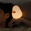 Varm söt liten fet kyckling silikon nattljus med klappbyte USB laddning flickor/barn rum som gåva sängen sovrum studie