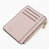 Wallets Soft Men Wallet Solid Color Textured PU Zipper Card Holder Mini Coin Purse WalletsWallets