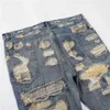 High Street Jeans Are Of The Highest Quality Damaged Used Large Denim Trousers Men's And Women's Fashion Jeans T220803