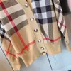 2024 Diseñador Suéter Hombres Mujeres Senior Plaid Classic Ocio Otoño Invierno Mantener cálido Cómodo de elección Top1 Sudadera de alta calidad Fondo 66FF